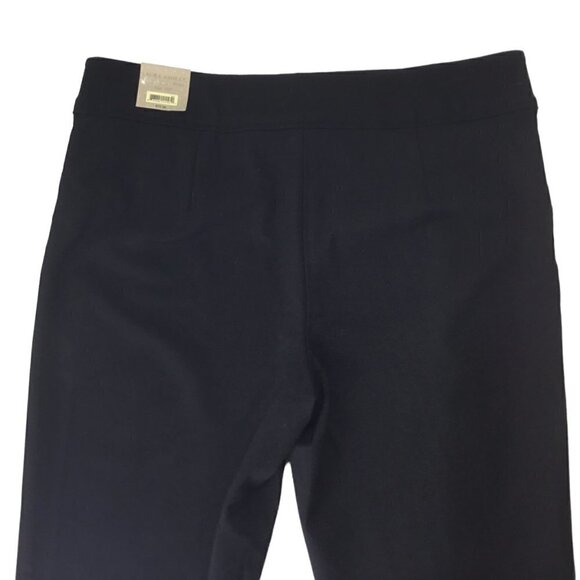 Laura Ashley NWT Black Dress Pants Size 16P Petite Stretch Trousers Tapered Leg - Picture 2 of 7